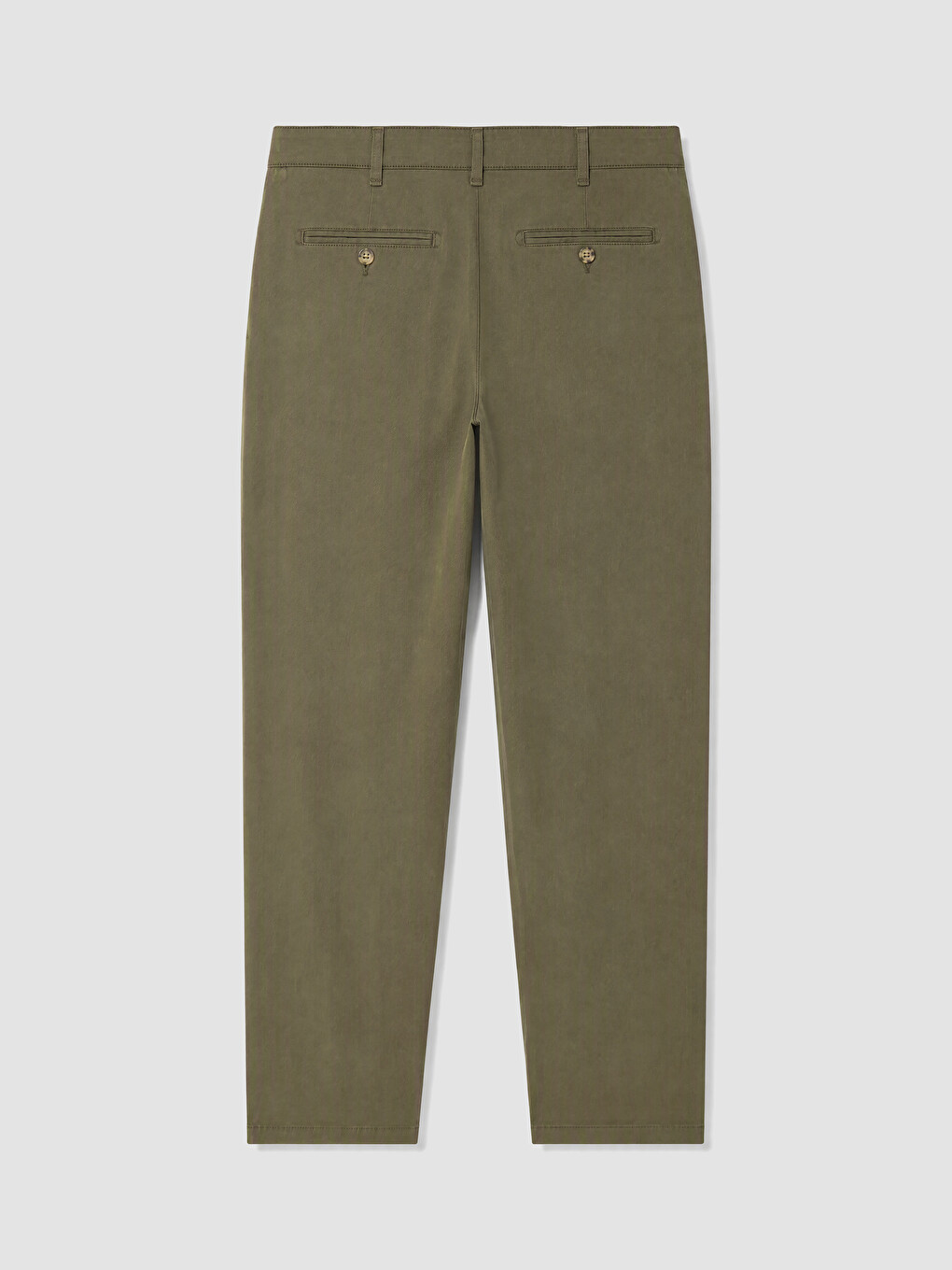 Haki Regular Fit Gabardin Erkek Chino Pantolon-5
