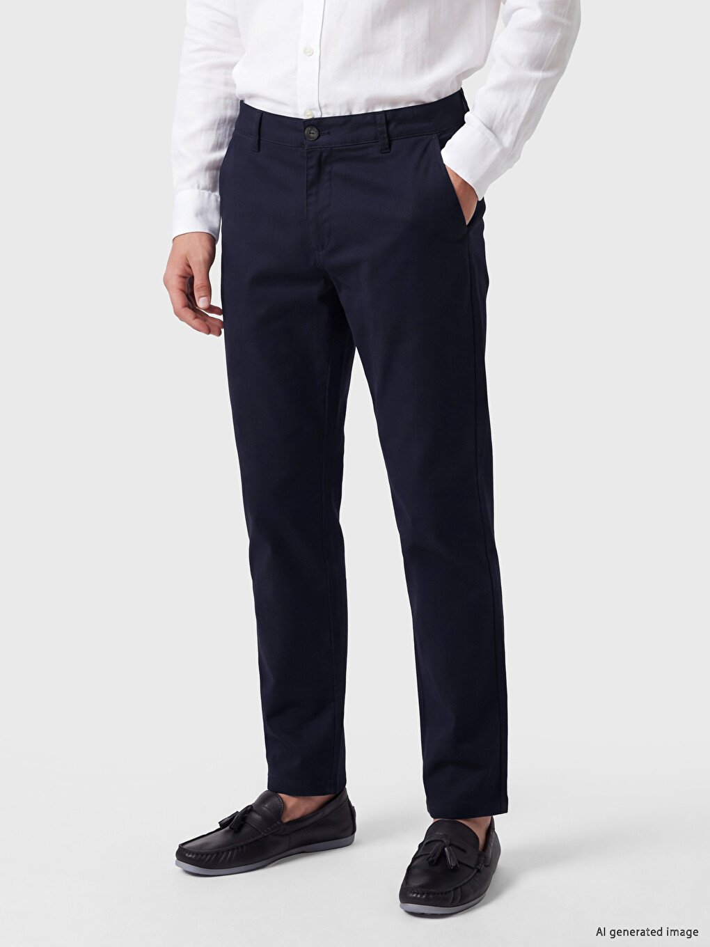 Chino-hose Aus Gabardine Mit Regulärer Passform Für Herren-1