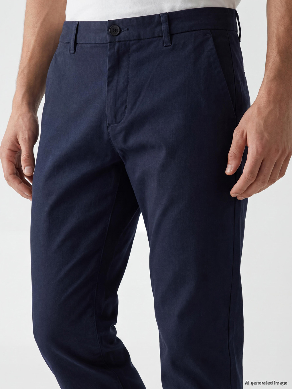 Lacivert Regular Fit Erkek Chino Pantolon-2