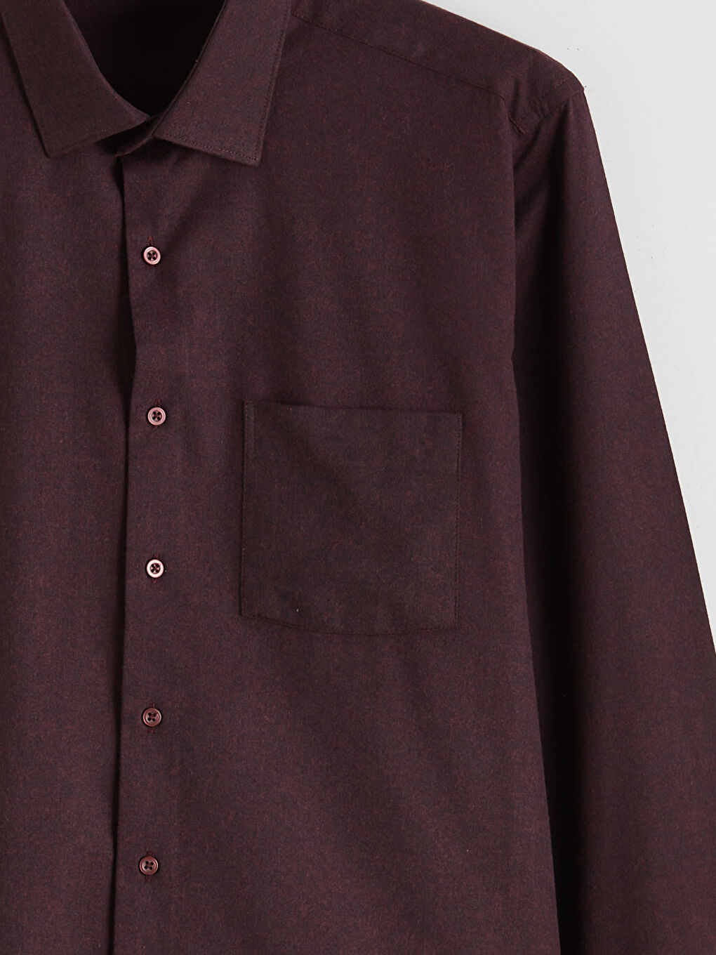 Bordo Regular Fit Erkek Gömlek	-5