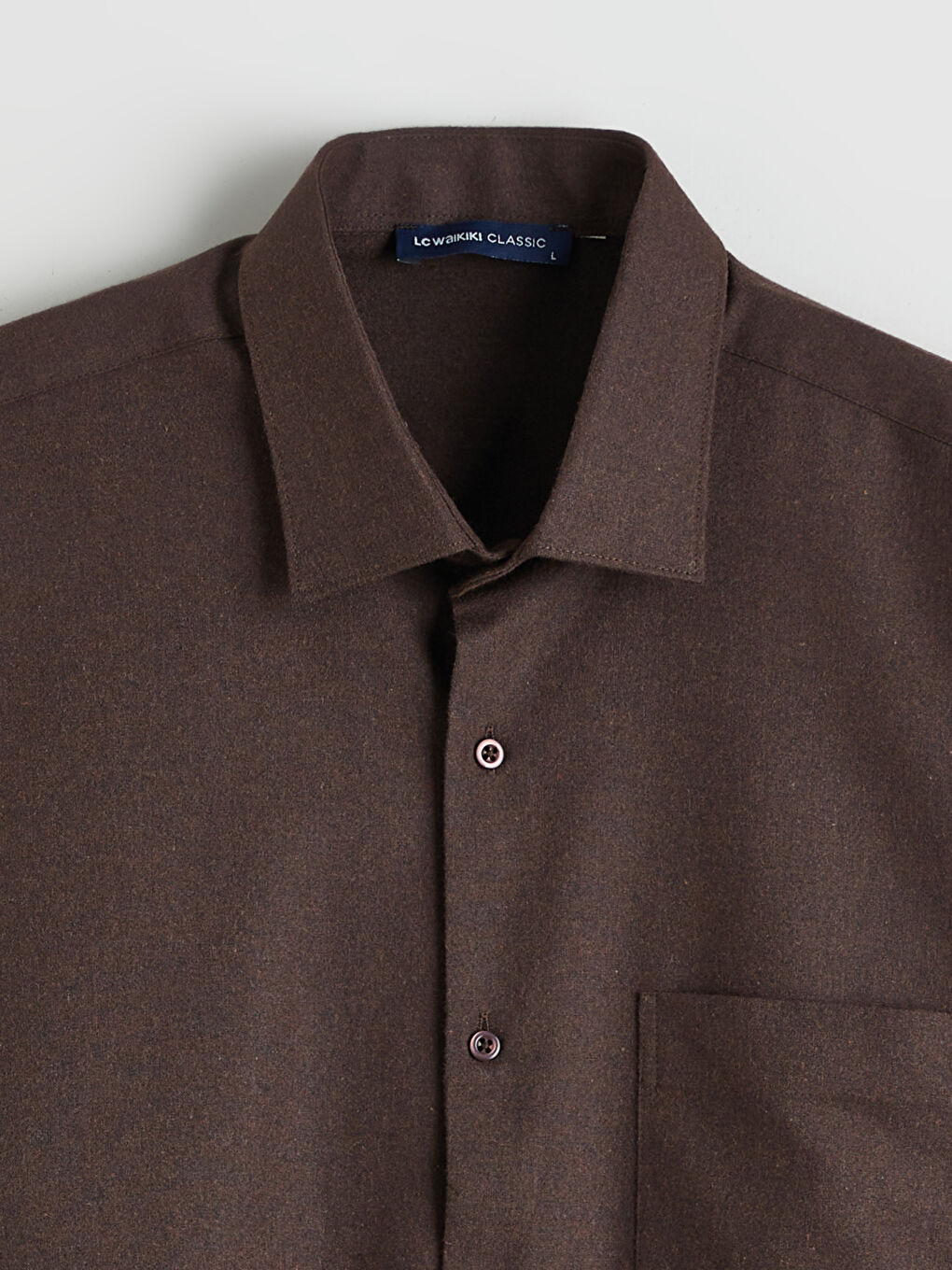 Kahverengi Regular Fit Erkek Gömlek	-5