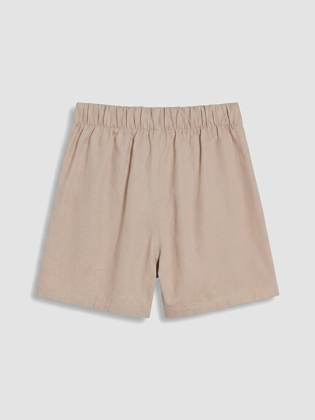 Bej Kız Çocuk Pileli Gabardin Şort Etek-2