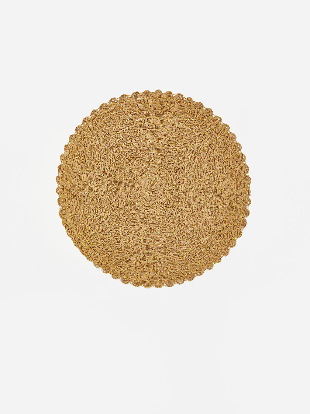 Rundes Tischset Mit Rattanstruktur-2