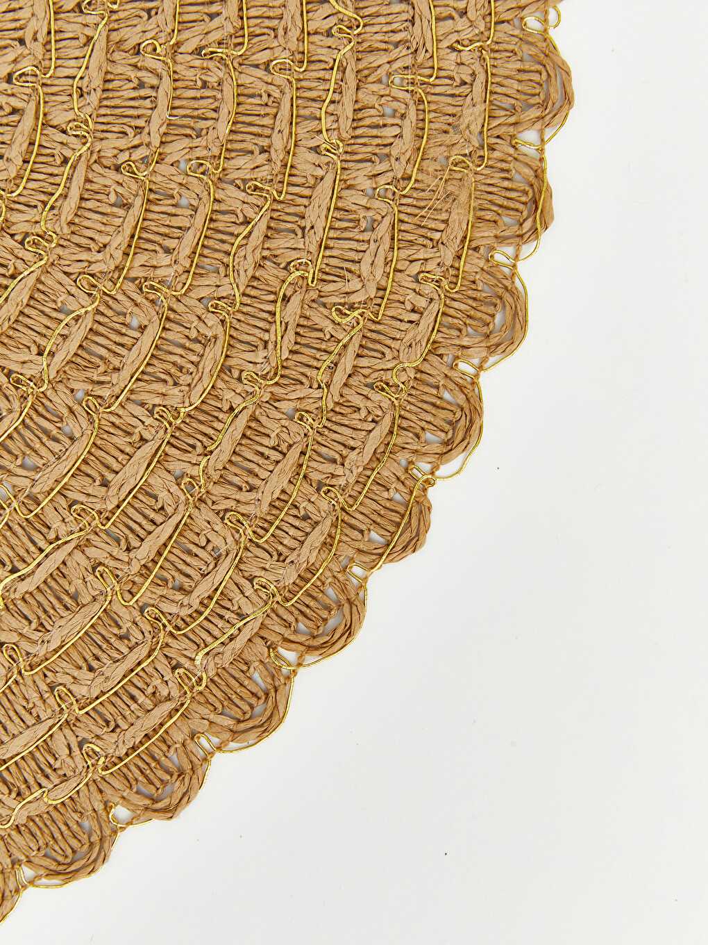 Rundes Tischset Mit Rattanstruktur-3