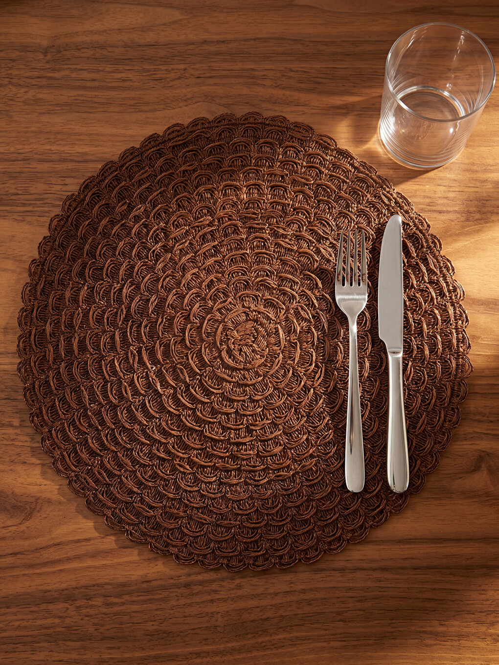Woven Patterned Underplate 2 Pack 38 Cm
