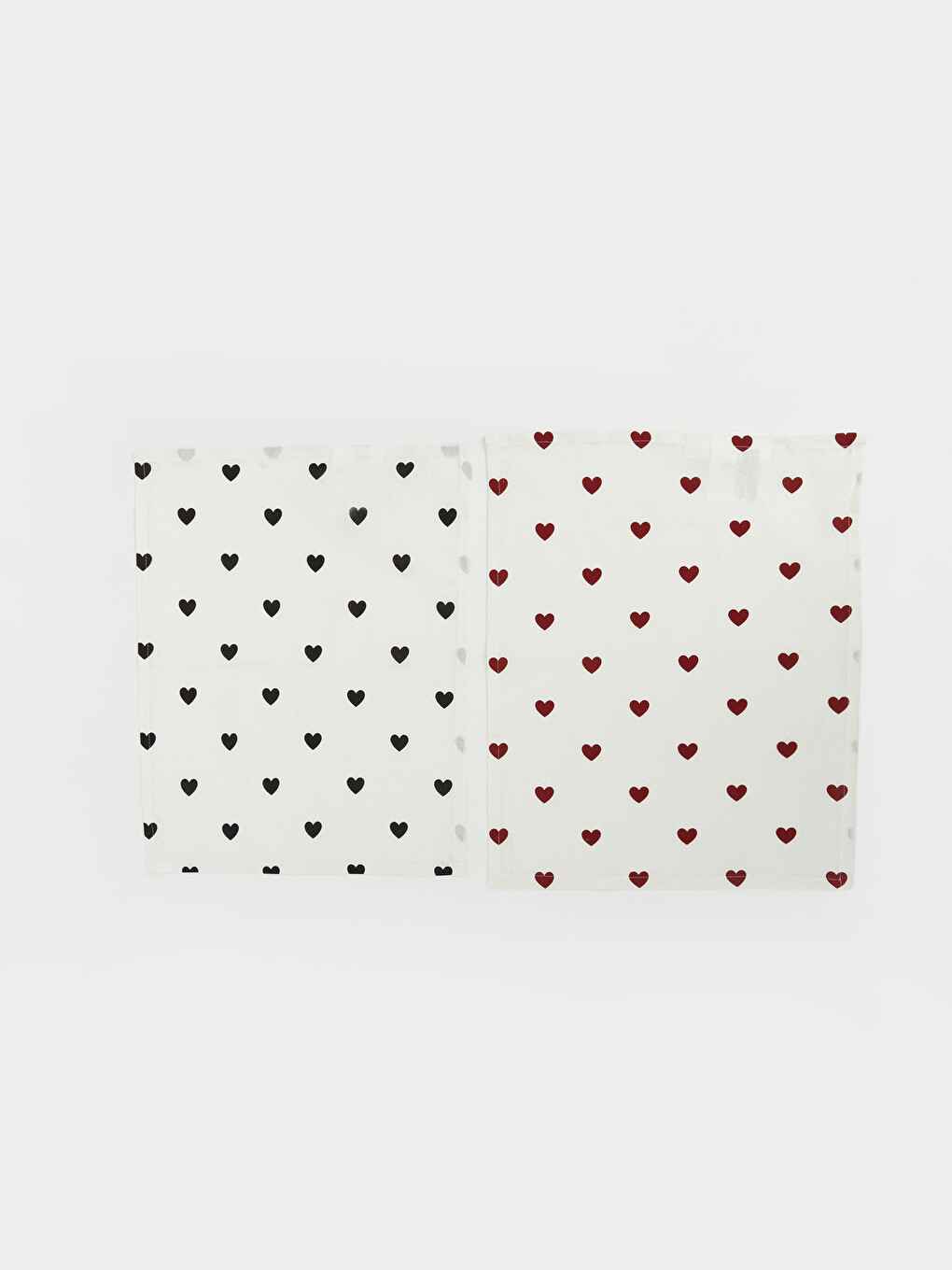Karışık Kalp Desenli Kurulama Bezi 2'li 40x50 Cm-3