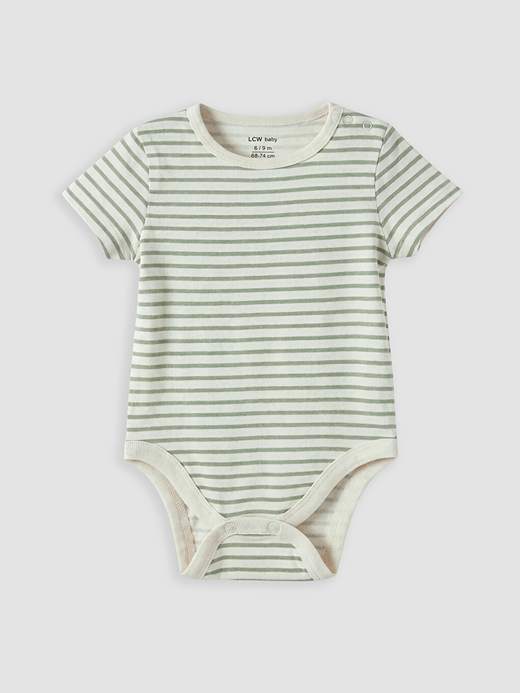 Crew Neck Striped Baby Boys' 2 Pack Body-1