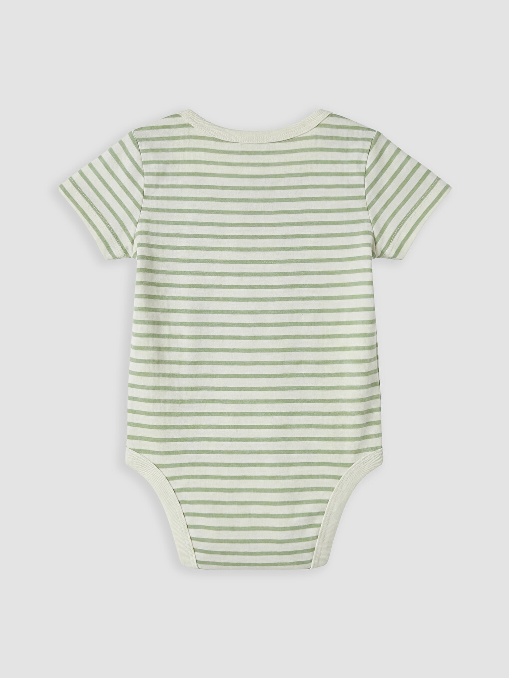 Crew Neck Striped Baby Boys' 2 Pack Body-3