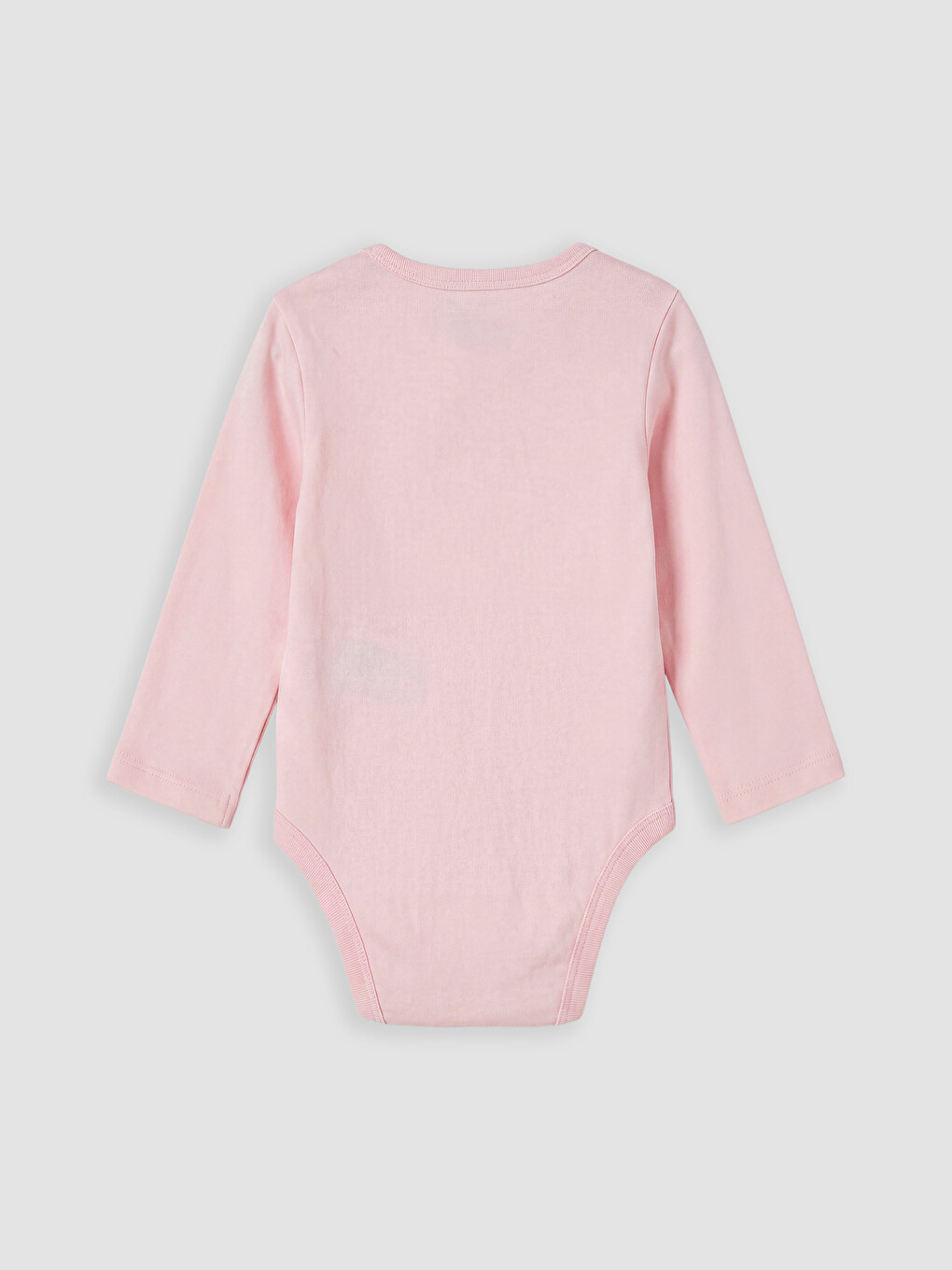 Bisiklet Yaka Baskılı Kız Bebek 3'lü Çıtçıtlı Body-4