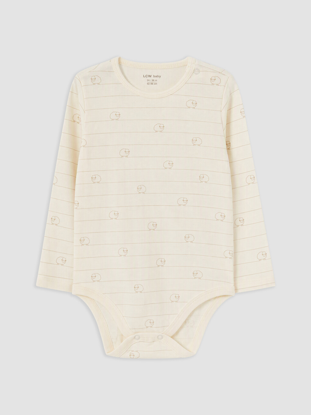 Crew Neck Printed Baby Boys' Snap Bodysuit 3-pack-1