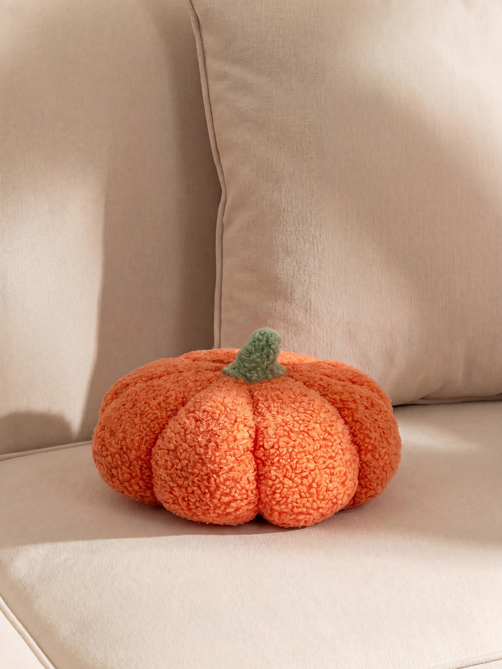 Pumpkin Figured Plush Cushion 20 Cm