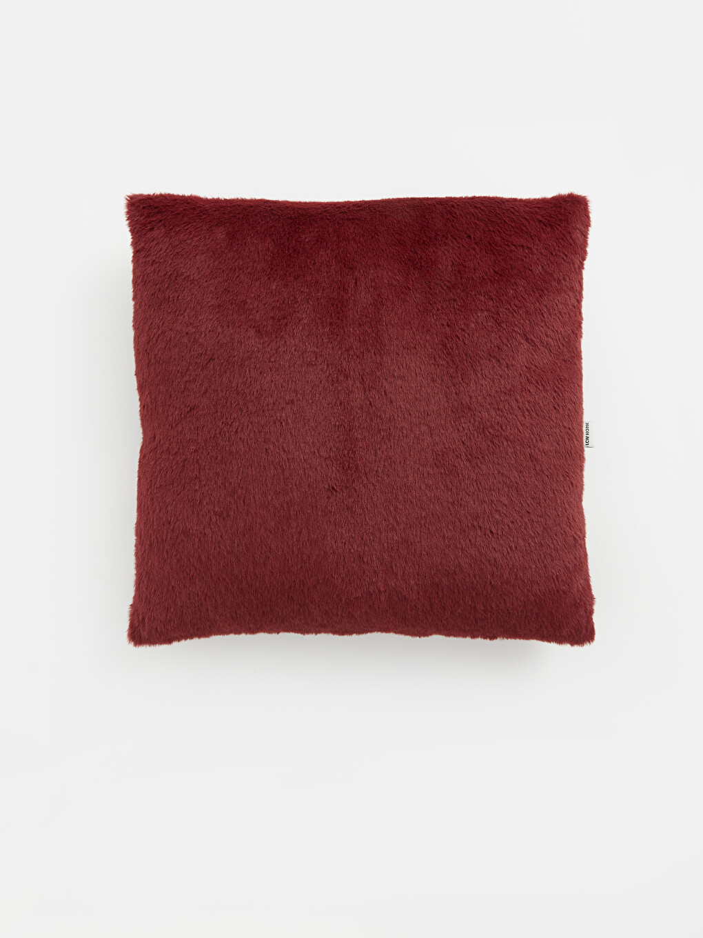 Bordo Pelüş Kırlent 45x45 Cm-1