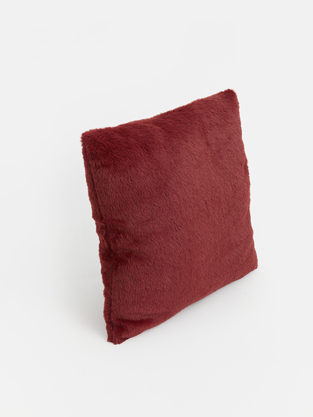 Bordo Pelüş Kırlent 45x45 Cm-2