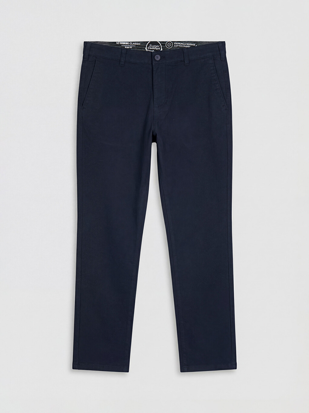 Man Navy Chino Trousers-4