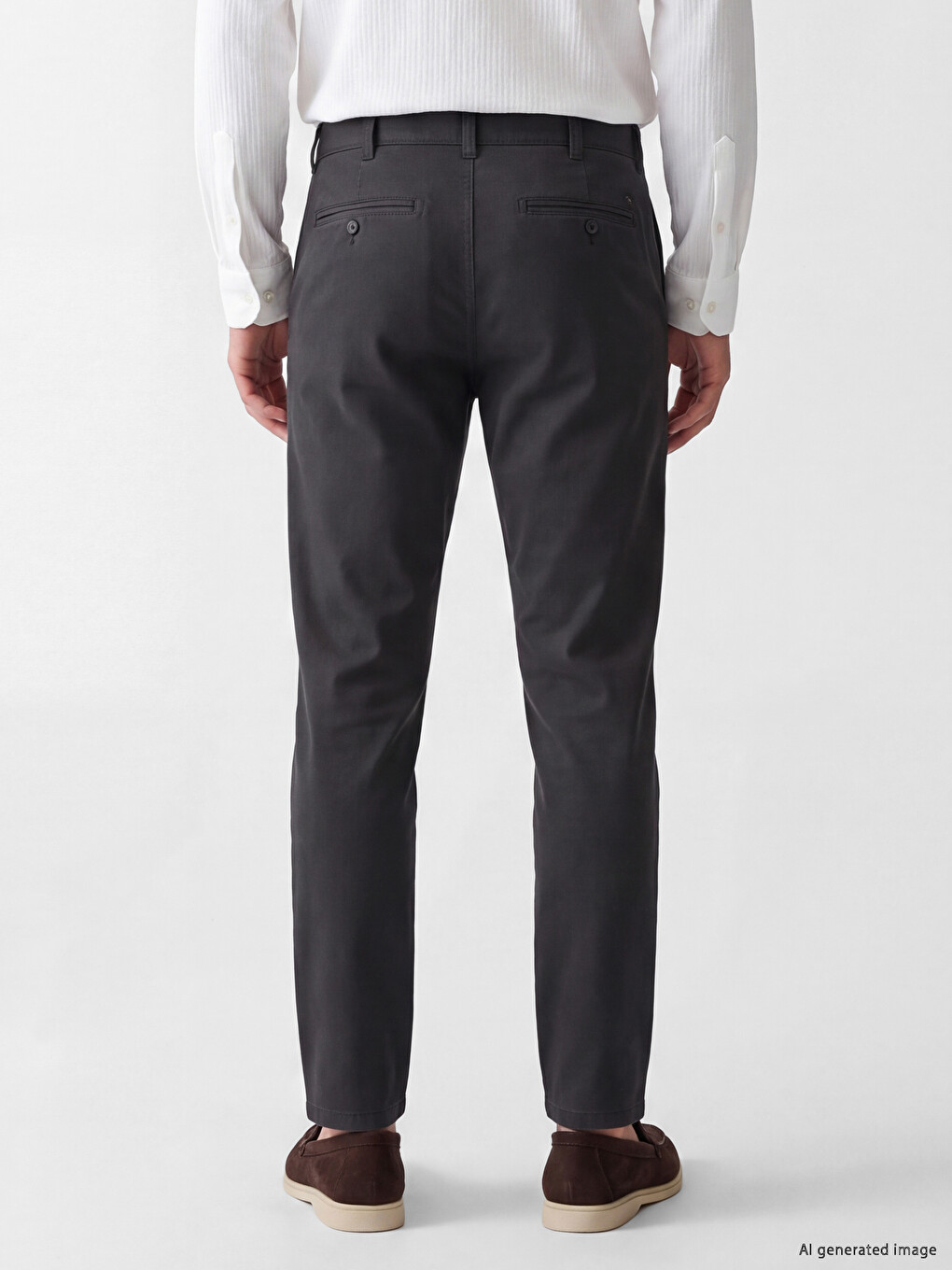 Man Anthracite Chino Trousers-2