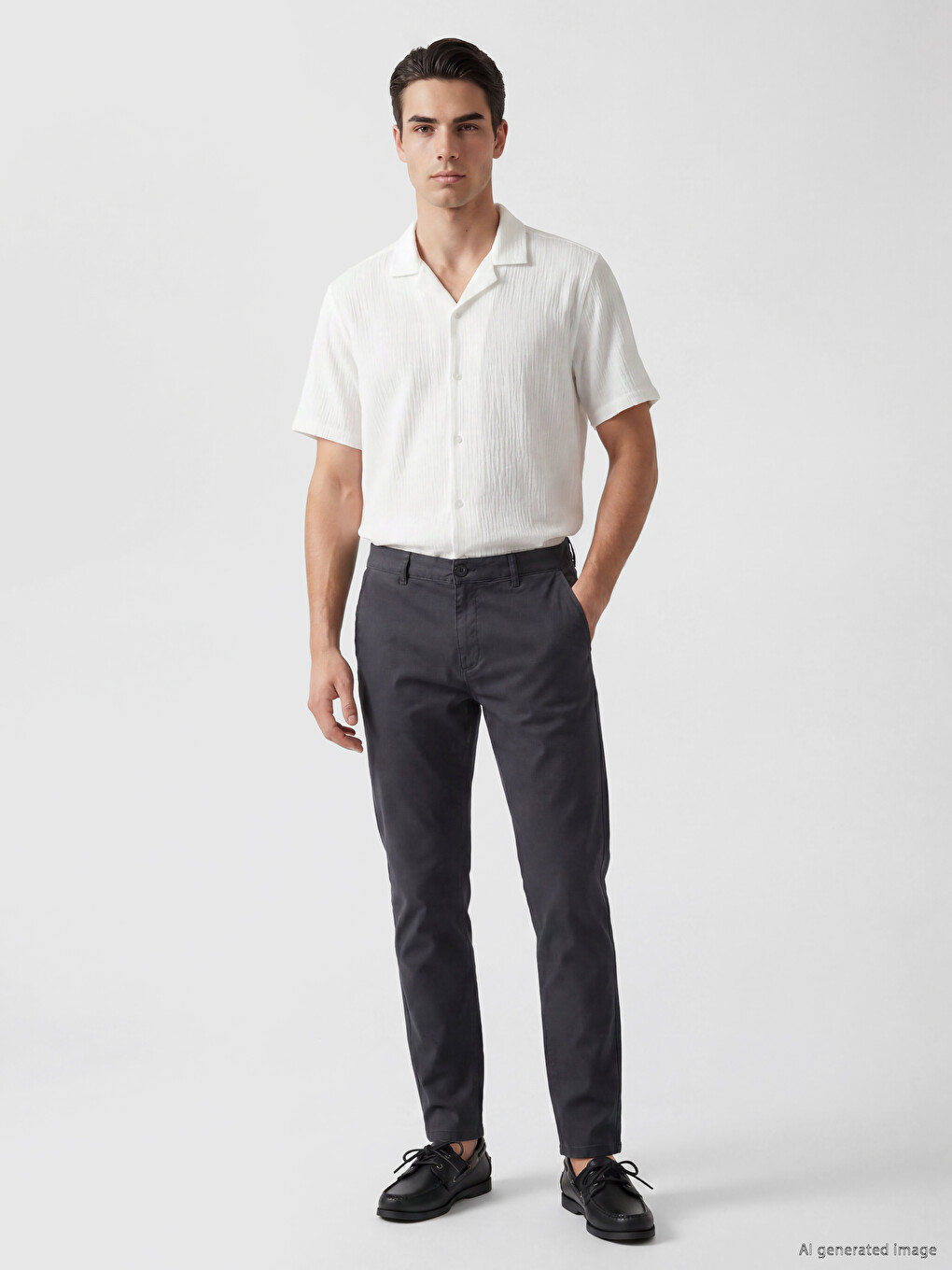 Pantalon Chino Indigo Homme