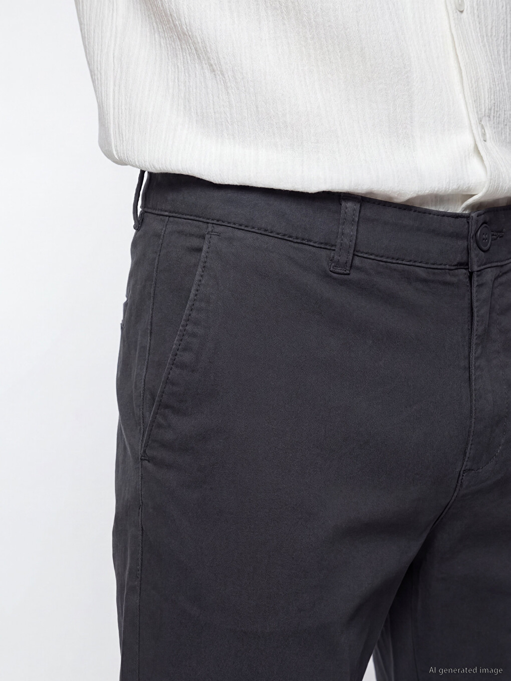 Pantalon Chino Indigo Homme-2