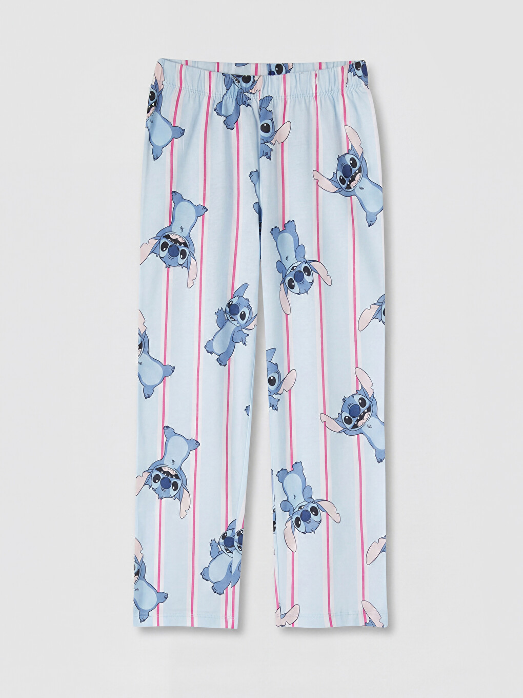 Ekru Stitch Baskılı Kız Çocuk Pijama Takım-4