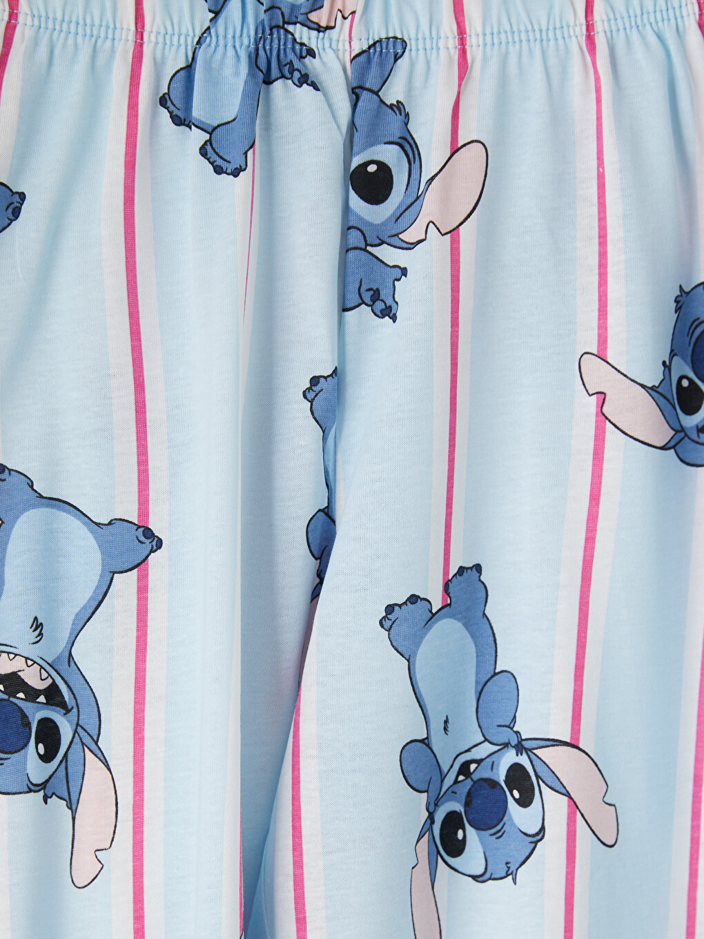 Ekru Stitch Baskılı Kız Çocuk Pijama Takım-6