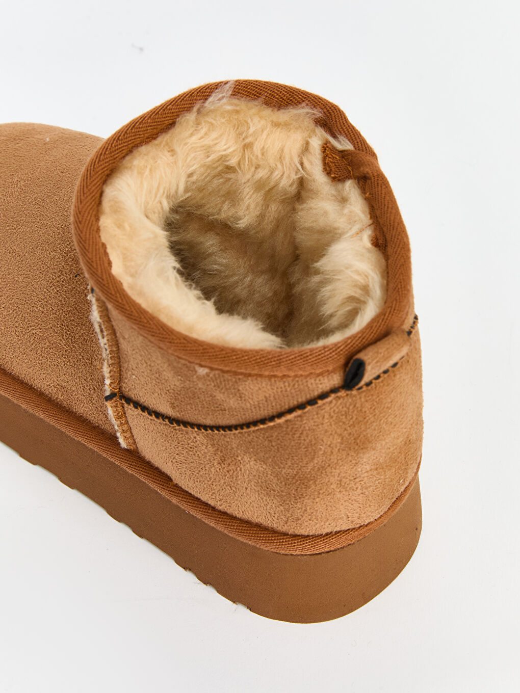 Kahverengi Süet Görünümlü Kadın Bot-4