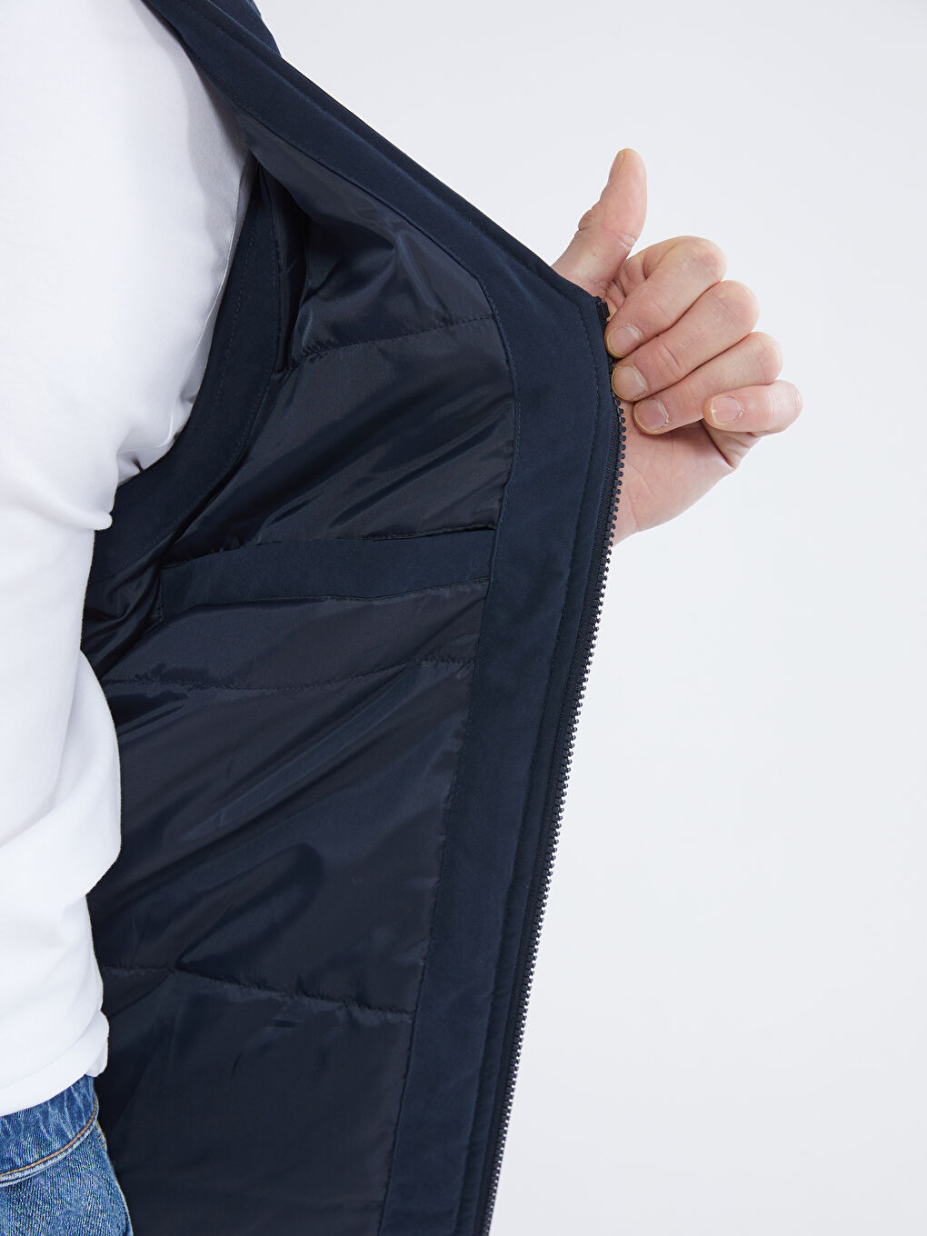 Lacivert Standart Kalıp Erkek Yelek-3