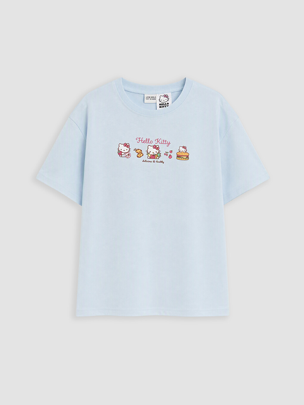 Mavi Hello Kitty Baskılı Kız Çocuk Pijama Takımı-2