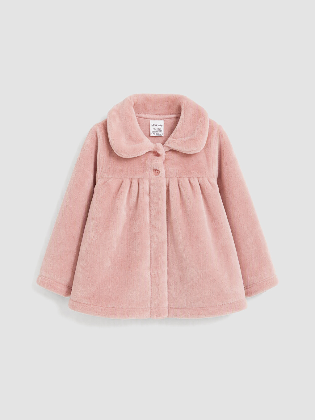 Pembe Bebe Yaka Kız Bebek Pelüş Hırka