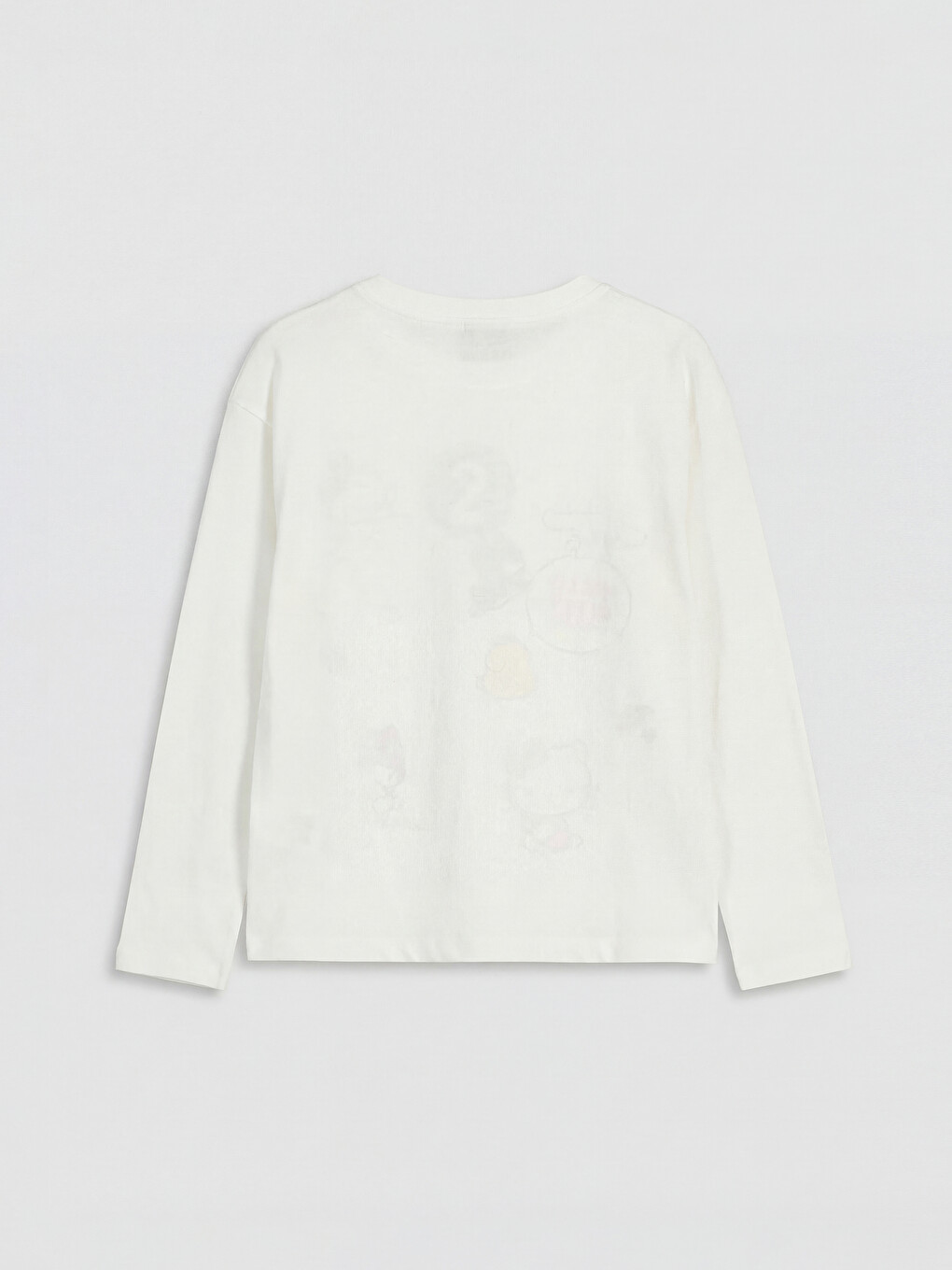 Ekru Hello Kitty Baskılı Kız Çocuk Pijama Takım-3