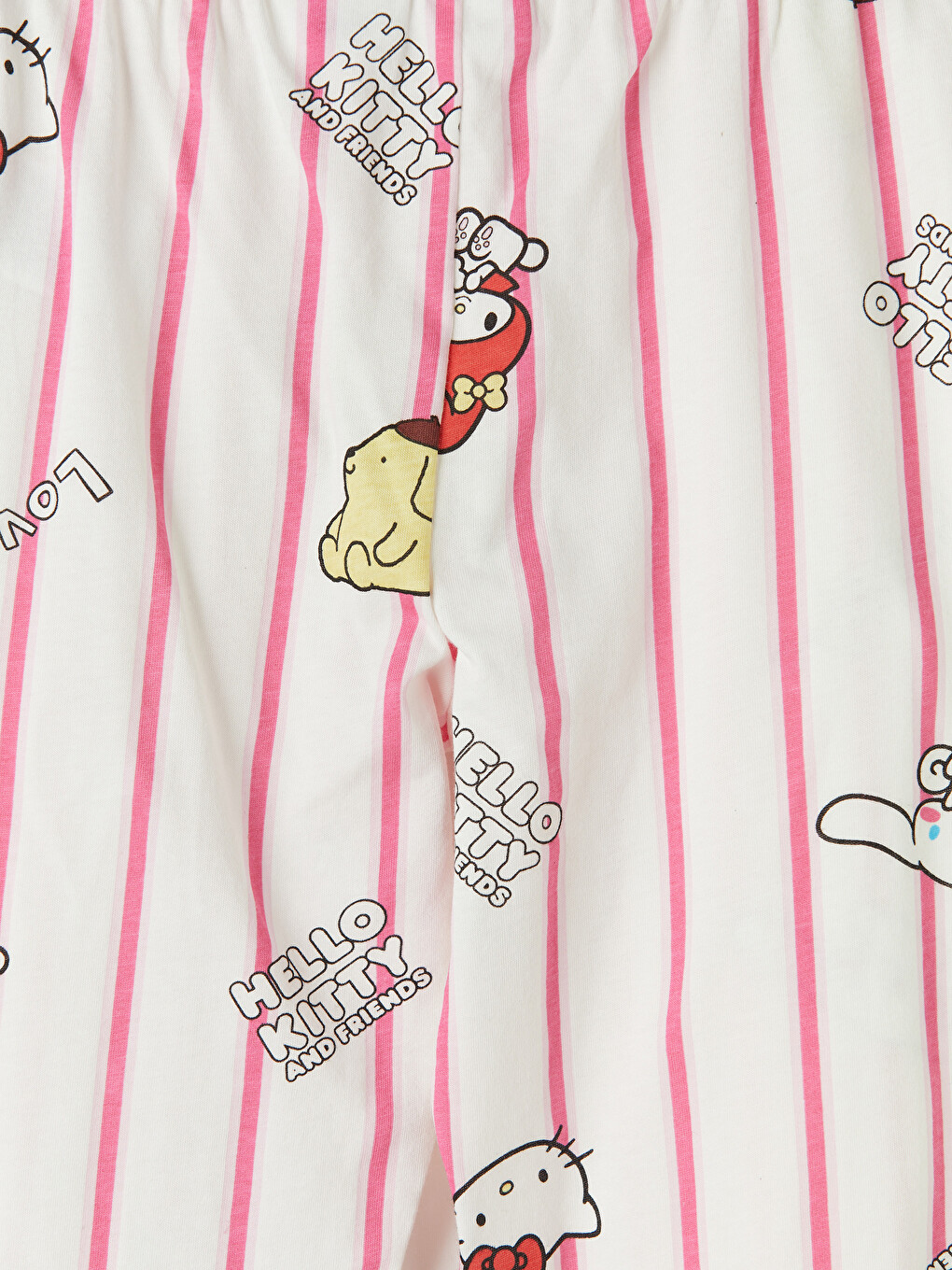 Ekru Hello Kitty Baskılı Kız Çocuk Pijama Takım-6