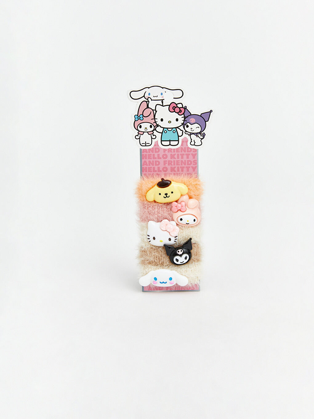 Karışık Hello Kitty Baskılı Kız Çocuk Lastik Toka 5'li-1