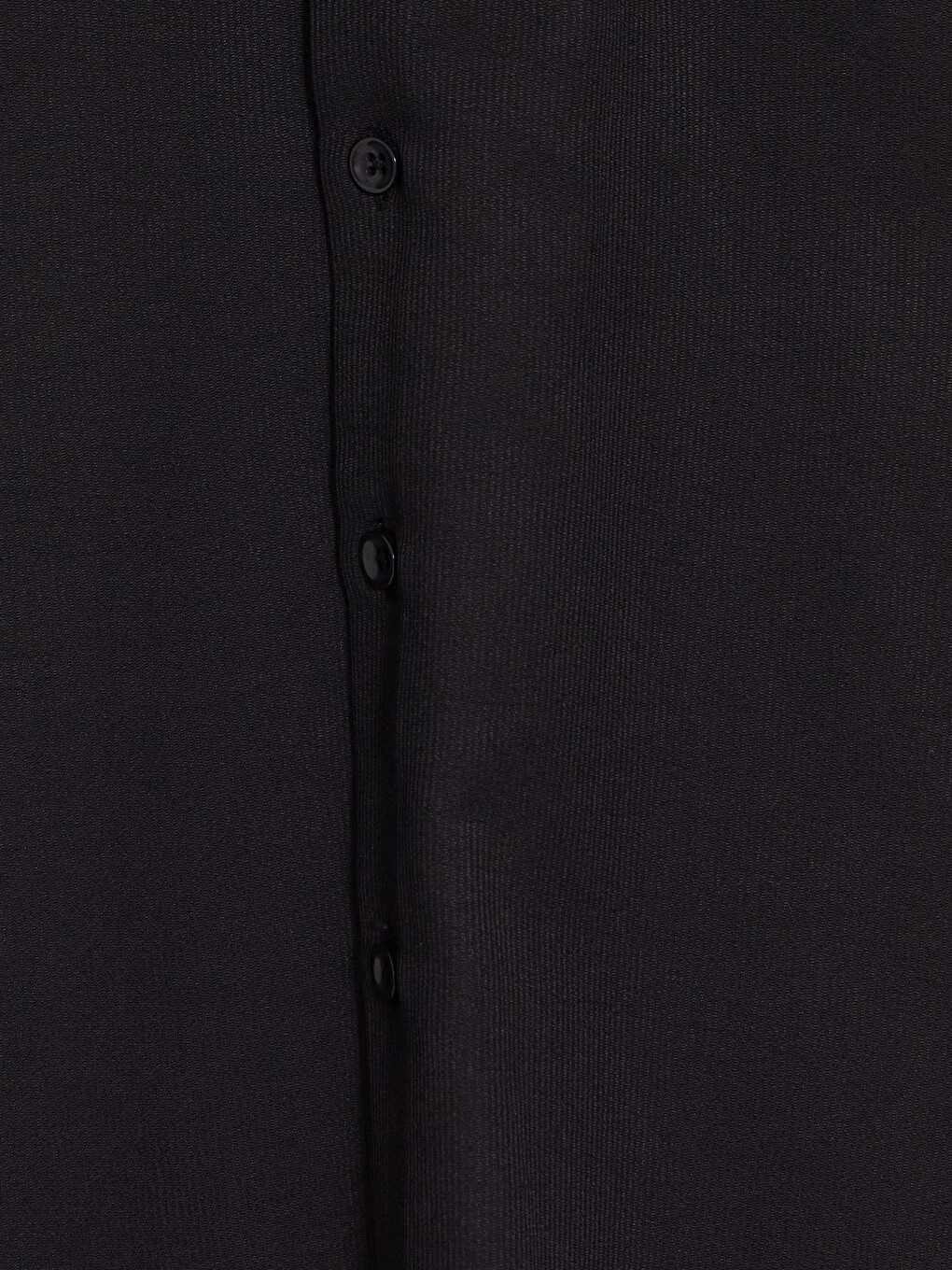 Siyah Slim Fit Armürlü Erkek Gömlek-2