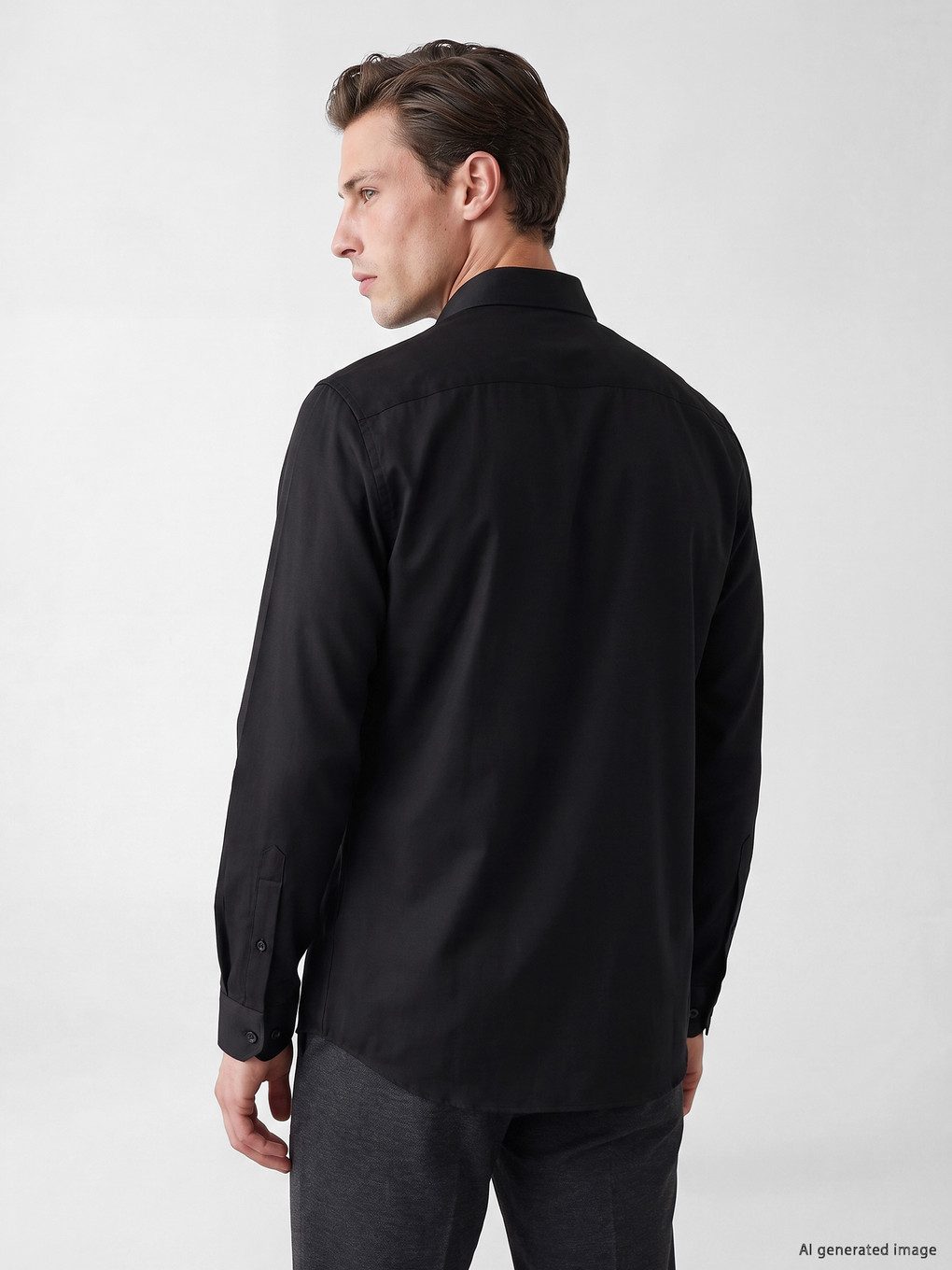 Slim Fit Dobby Men's Shirt-3
