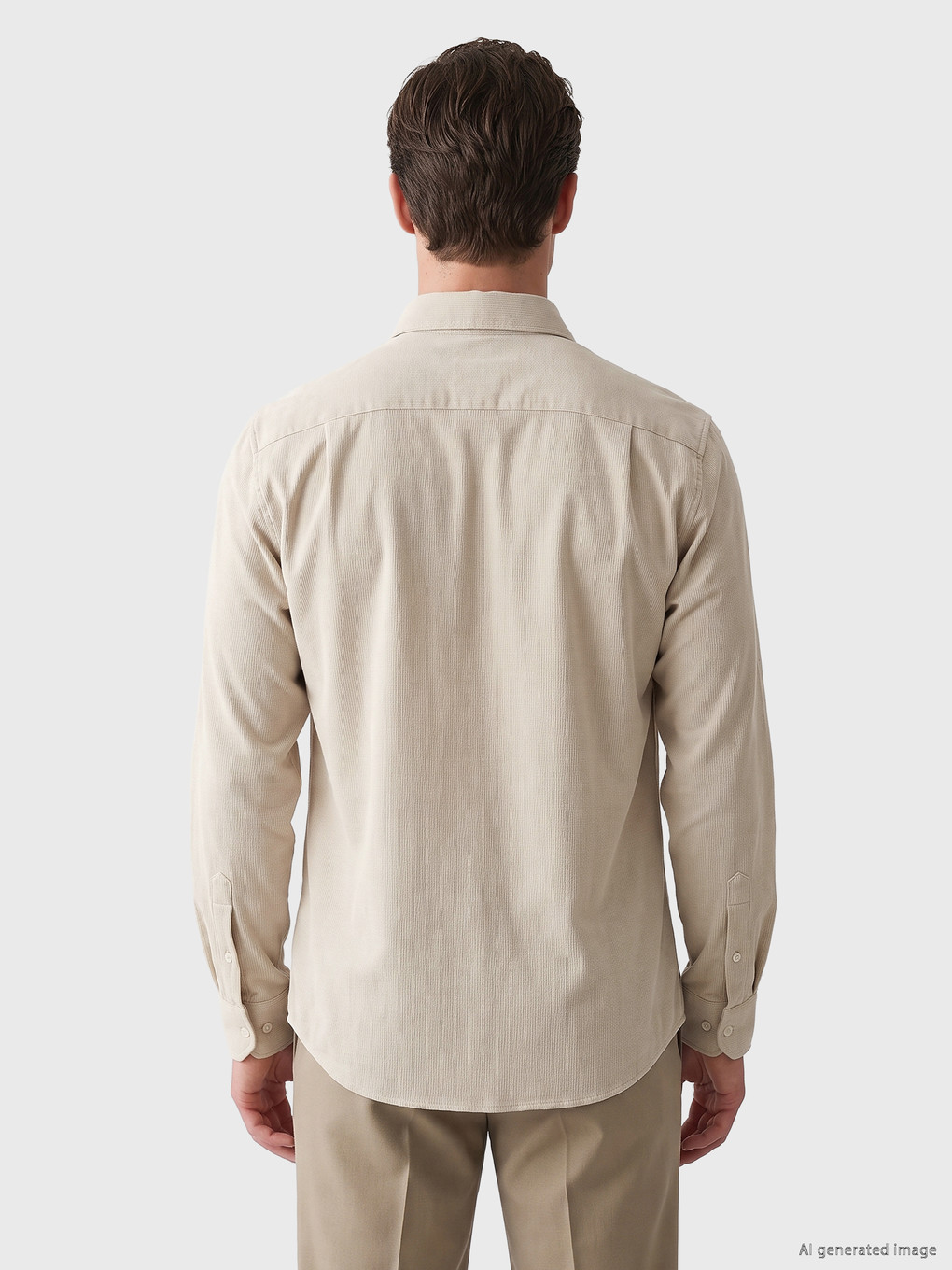 Slim Fit Dobby Men's Shirt-3