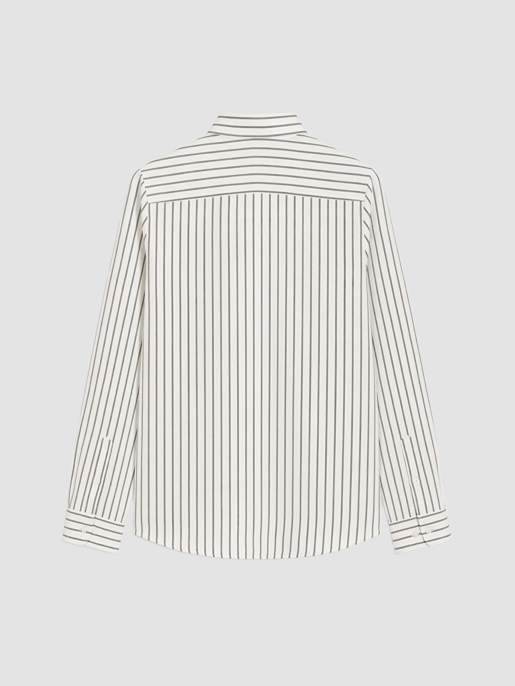 Kahverengi Slim Fit Çizgili Erkek Gömlek-5