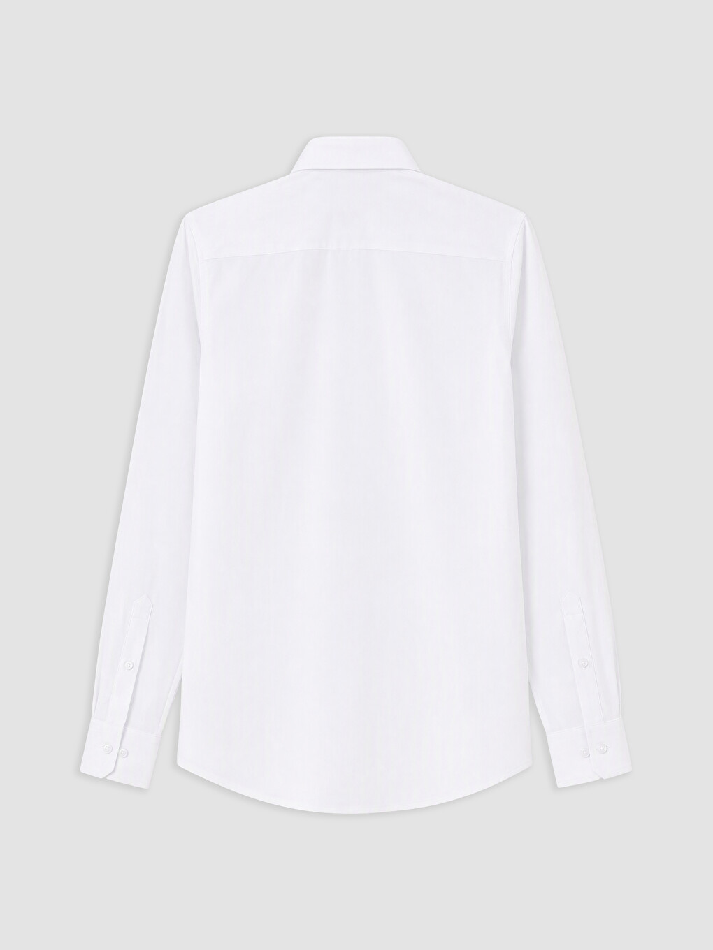 Beyaz Slim Fit Oxford Erkek Gömlek-1