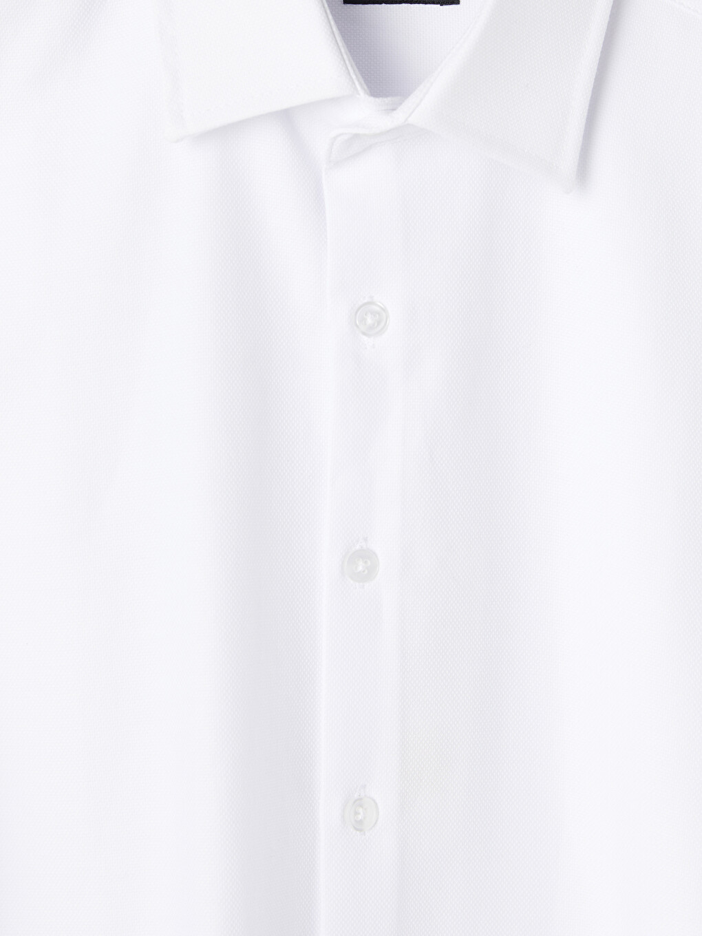 Beyaz Slim Fit Oxford Erkek Gömlek-2