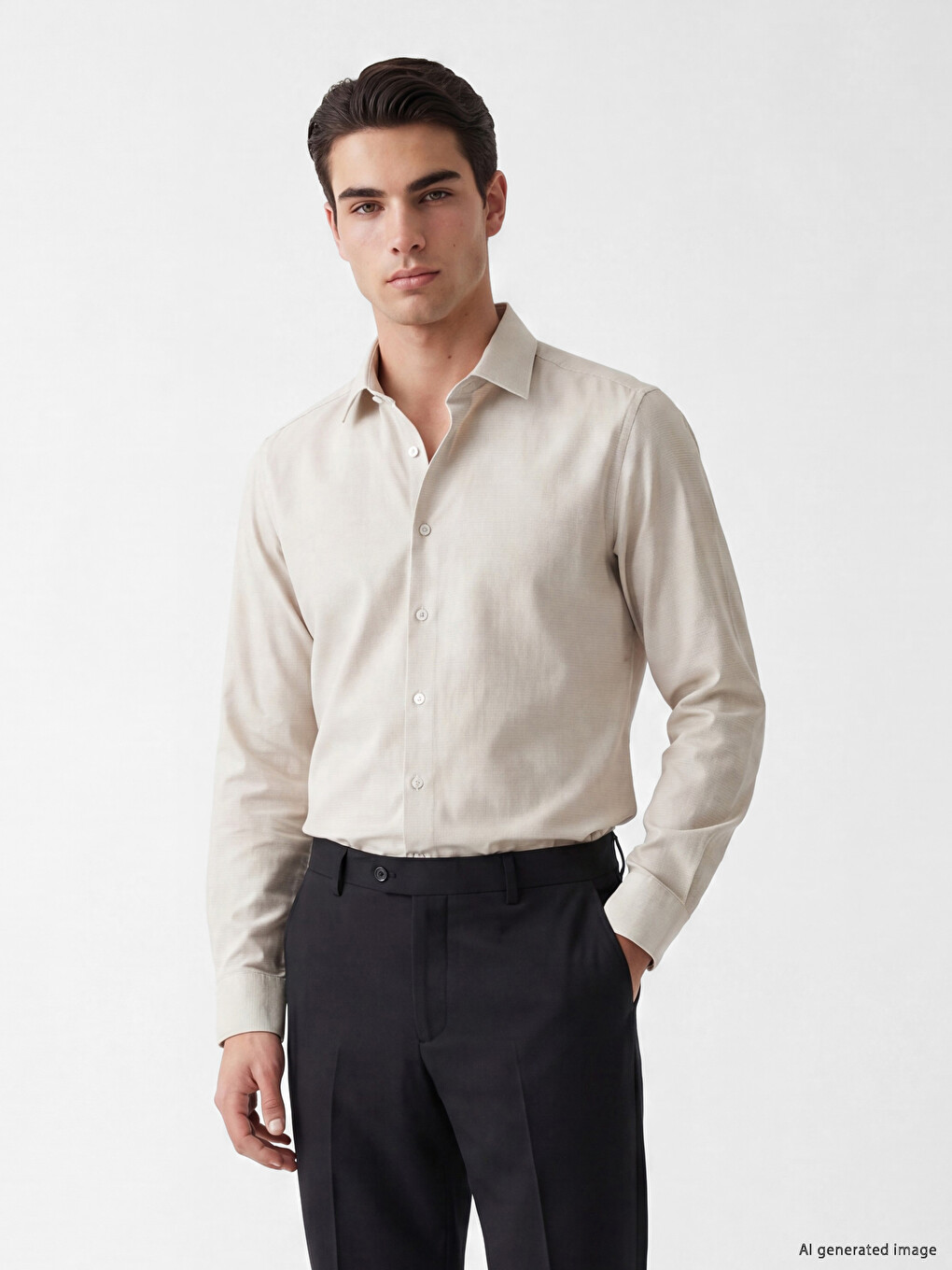 Chemise Beige Homme