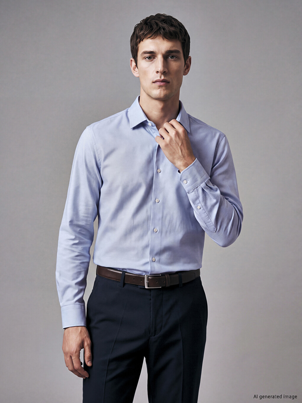 Slim Fit Oxford Men's Shirt