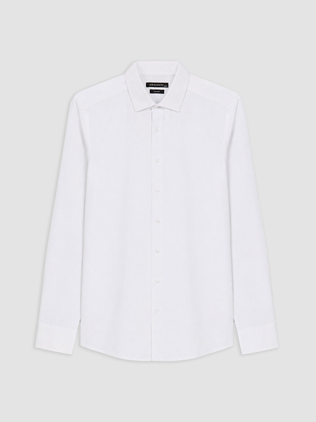 Beyaz Slim Fit Poplin Erkek Gömlek