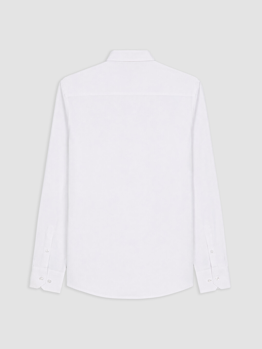 Beyaz Slim Fit Poplin Erkek Gömlek-1