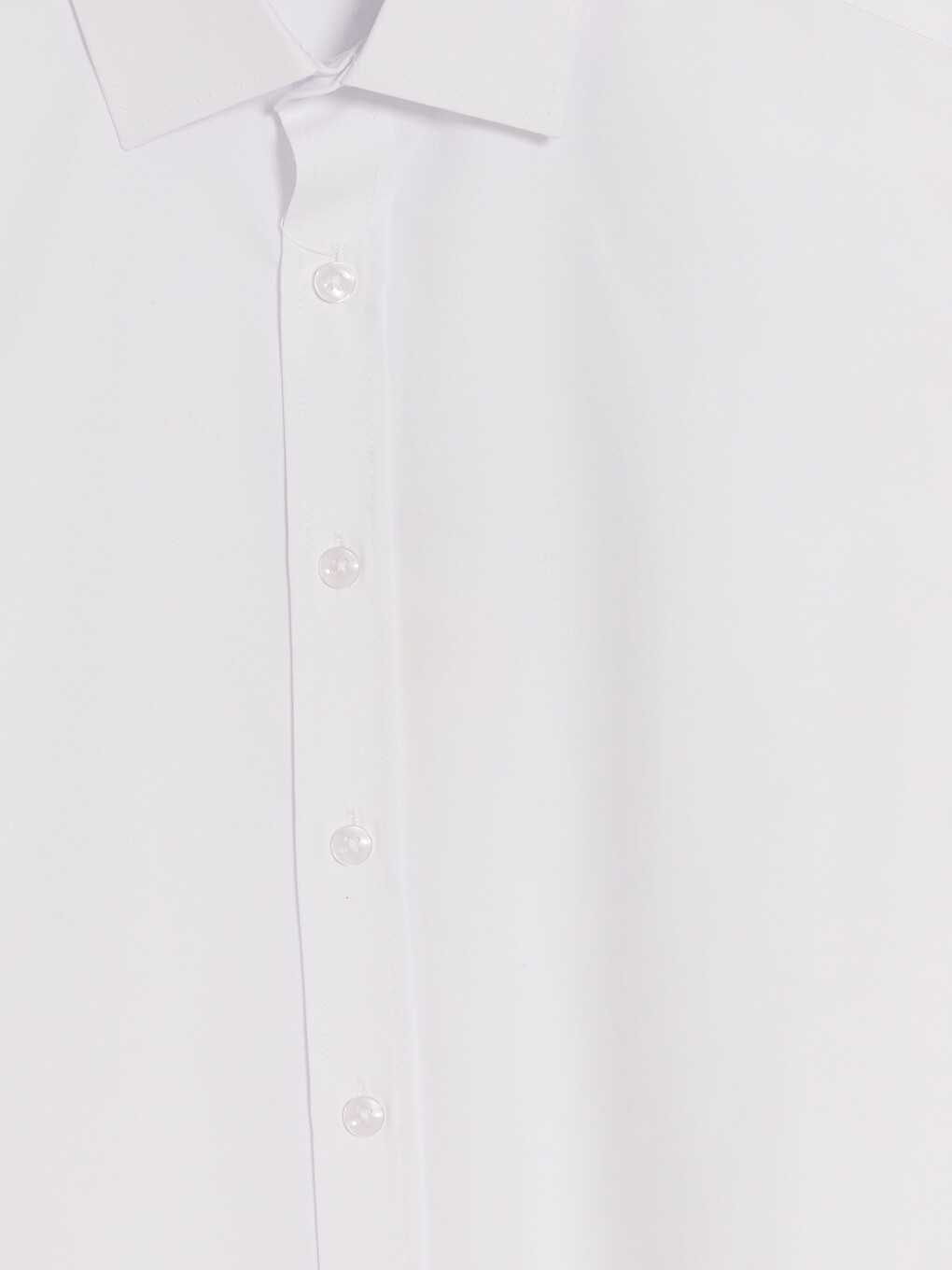 Beyaz Slim Fit Poplin Erkek Gömlek-2