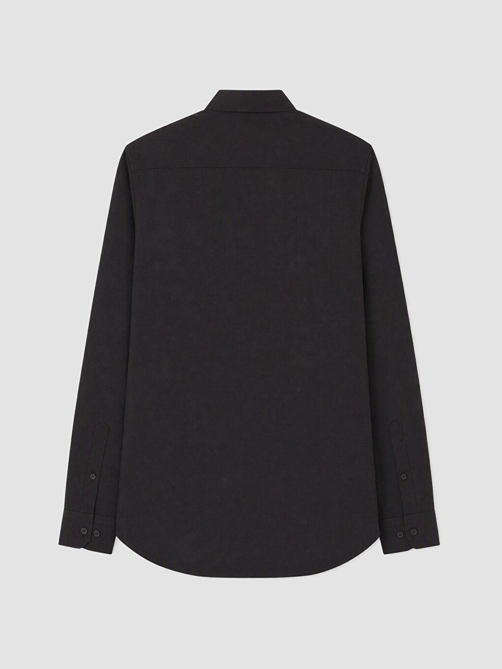 Siyah Slim Fit Poplin Erkek Gömlek-5