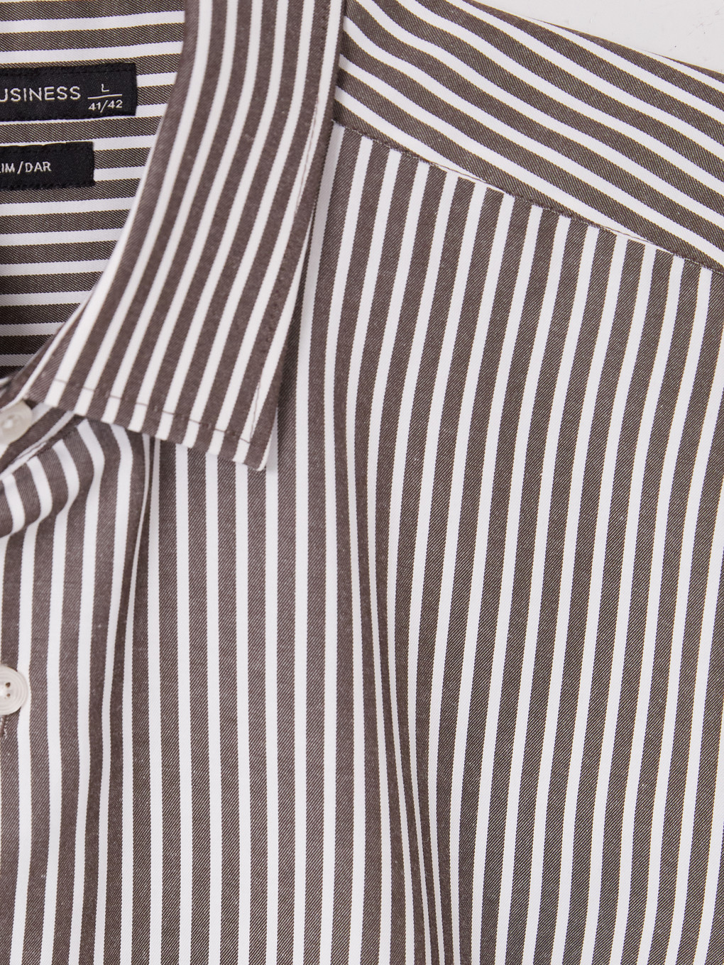 Slim Fit Striped Twill Men's Shirt-2