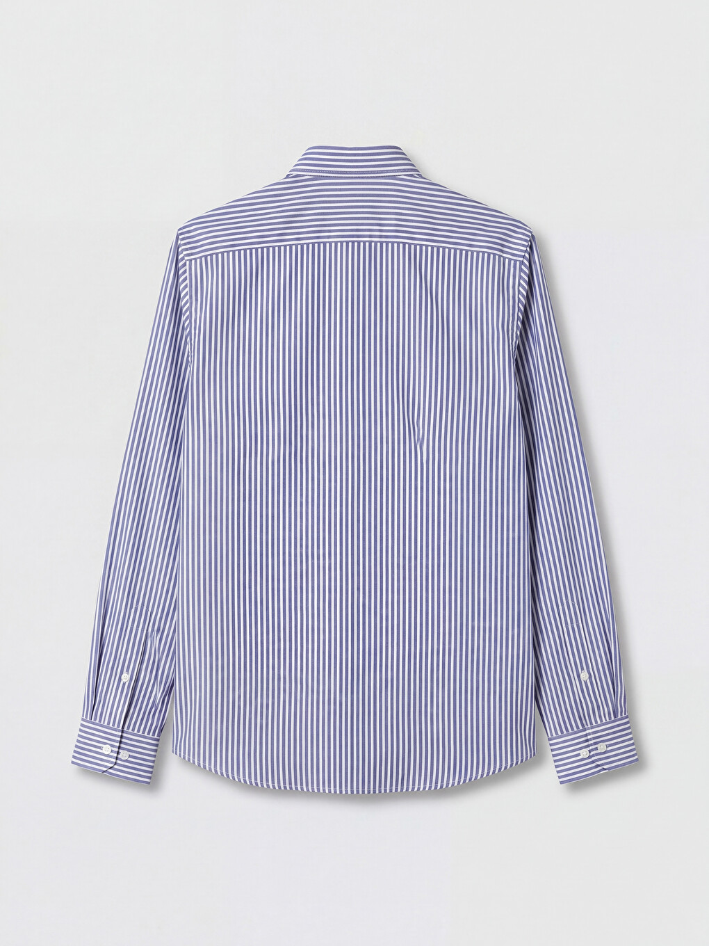 Këmishë Gabardinë Me Shirita Slim Fit Për Burra-5