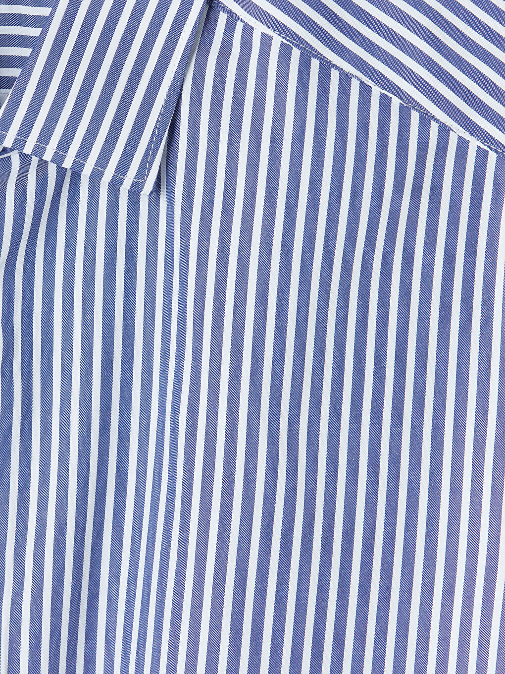 Këmishë Gabardinë Me Shirita Slim Fit Për Burra-6