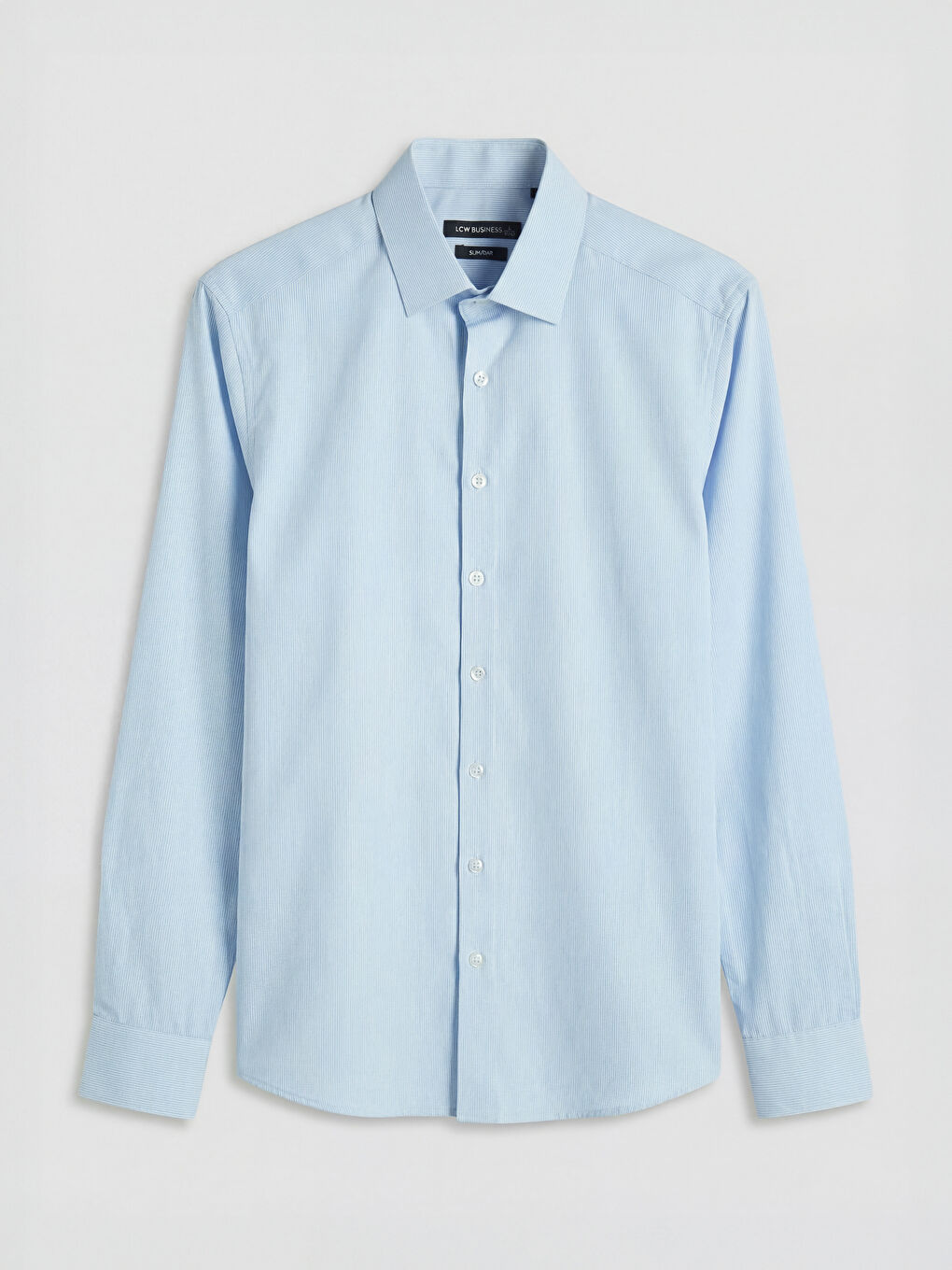 Mavi Slim Fit Çizgili Poplin Erkek Gömlek-4