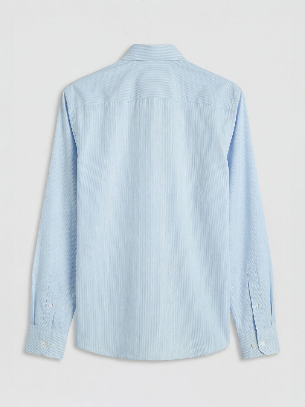 Mavi Slim Fit Çizgili Poplin Erkek Gömlek-5