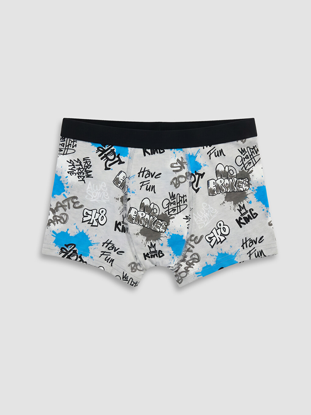 Gri Erkek Çocuk 3'lü Boxer-4