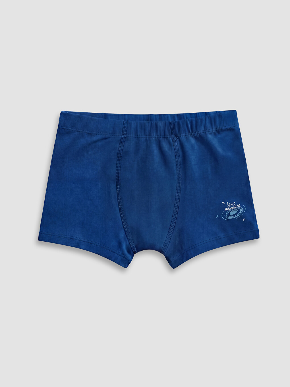 Lacivert Baskılı Erkek Çocuk Boxer 3'lü-4