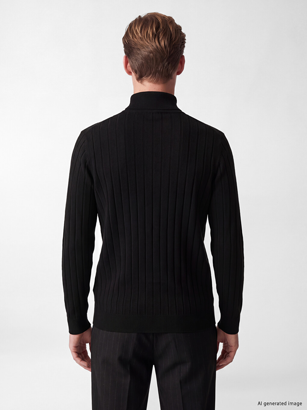 Mock Neck Men's Knitwear Sweater-3